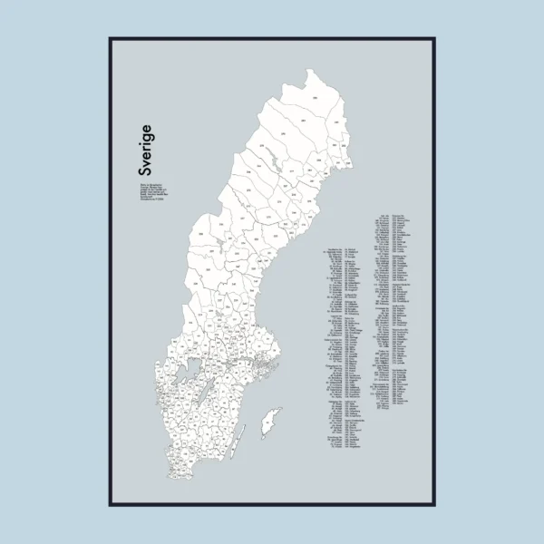 Skrapekartet Sverige - Produktbilde