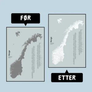 Skrapekartet - Før og etter
